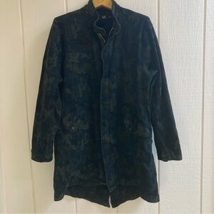 Made Gold Camouflage Long Denim Jacket Women’s Size Small
